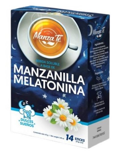 Imagen de TÉ MANZANILLA & MELATONINA MANZA TE TÉ EN POLVO 14 UND 42.00 G