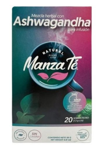 Imagen de TÉ ASHWAGANDHA MANZA TE 20 UND 26.00 G
