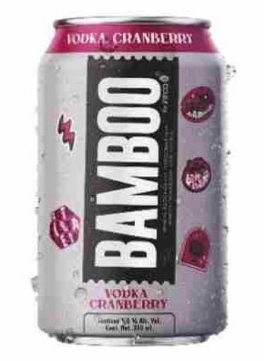Imagen de BEBIDA ALCOHOLICA BAMBOO VODKA CRANBERRY LATA 350.00 ML
