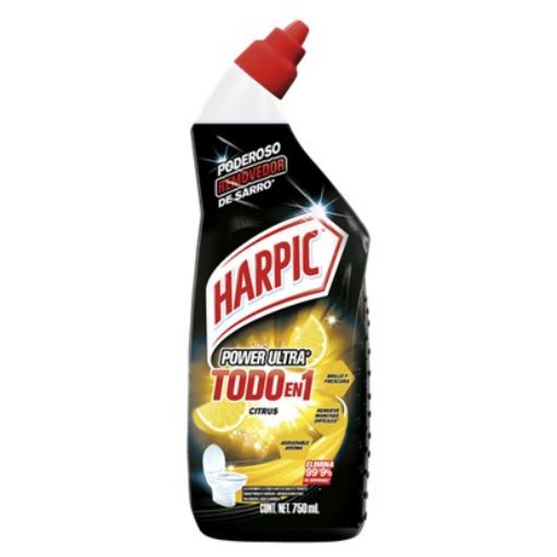 Imagen de LIMPIADOR HARPIC PARA SANITARIO POWER ULTRA TODO EN 1 CITRUS 750.00 ML