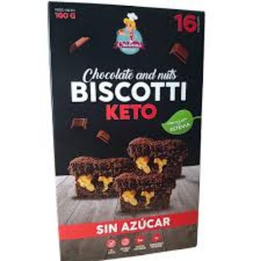 Imagen de BISCOTTI KETO CRISTINAS KITCHEN CHOCOLAT Y NUECES SIN AZUCAR 160.00 G