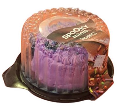 Imagen de MINI CAKE SPOON CHOCOLATE HALLOWEN MORADO 1.00 UND