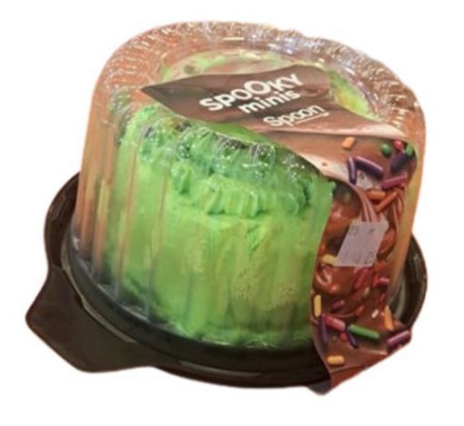 Imagen de MINI CAKE SPOON CHOCOLATE HALLOWEN VERDE 1.00 UND
