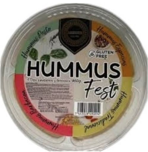 Imagen de DIP LUBNAN HUMMUS DE PURE DE GARBANZO SURTIDO  460 G