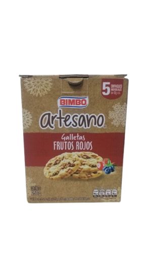 Imagen de GALLETA BIMBO ARTESANO FRUTOS ROJOS 5 UND 250.00 G