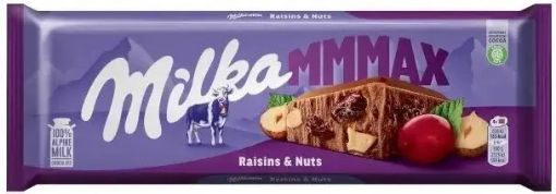 Imagen de CHOCOLATE MILKA AVELLANAS Y PASAS 270.00 G