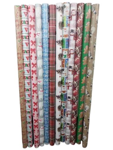 Imagen de PAPEL DE REGALO PARECA ROLLO 1.00 UND