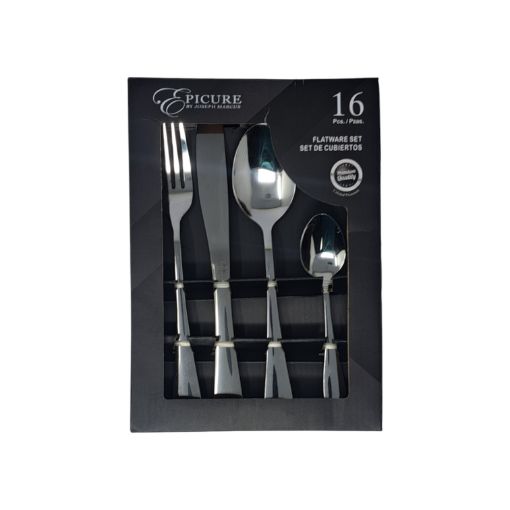 Imagen de SET DE CUBIERTOS EPICURE ACERO NINOXIDABLE 16 PZS EP-16PCS-2 1 UND