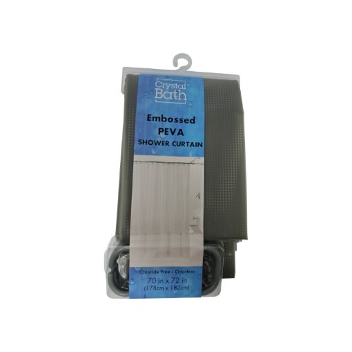 Imagen de CORTINA PARA BAÑO CRYSTAL BATH 178CMX182CM SC-001 1 UND
