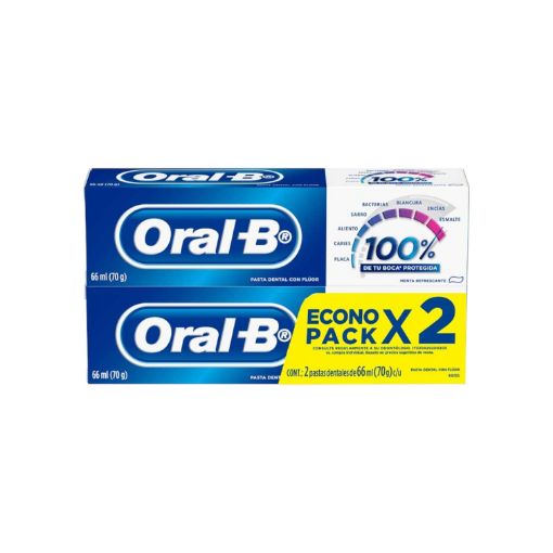 Imagen de OFERTA ORAL-B CREMA DENTAL 2 UND ECONO PACK 66.00 ML