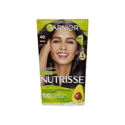 Imagen de TINTE PARA CABELLO GARNIER NUTRISSE MOCA #40  1 UND