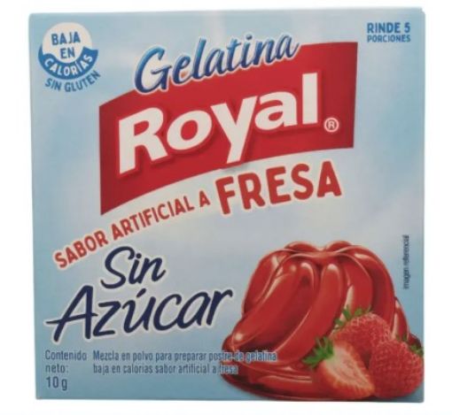 Imagen de GELATINA ROYAL FRESA SIN AZUCAR CAJITA 10.00 G