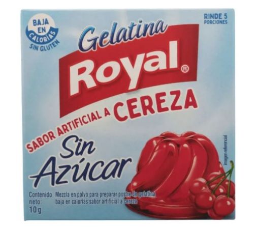 Imagen de GELATINA ROYAL CEREZA SIN AZUCAR CAJITA 10.00 G