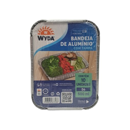 Imagen de BANDEJA DE ALUMINIO WYDA 500 ML 10 UND 