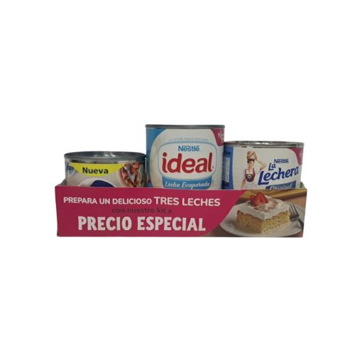 Imagen de OFERTA NESTLÉ CREMA DE LECHE 236 G+LECHE EVAPORADA 360 G+LECHE CONDENSADA 395 G 