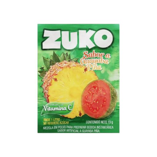 Imagen de BEBIDA ZUKO EN POLVO GUAYABA PIÑA 13.00 G