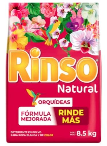 Imagen de DETERGENTE RINSO EN POLVO NATURAL ORQUIDEAS 8500 G