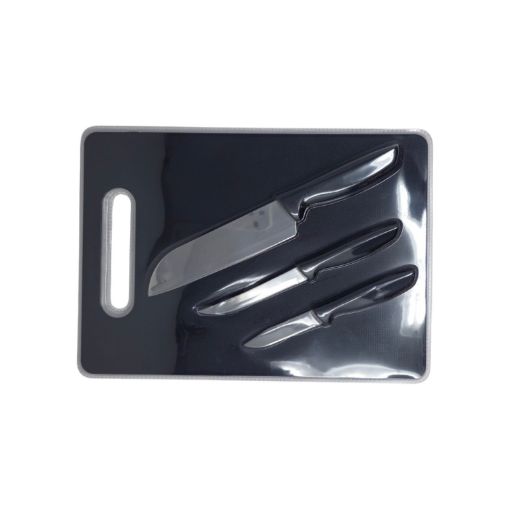 Imagen de SET DE CUCHILLOS Y TABLA DE PICAR ULTIMATE 4 PZS #716-02414 1 UND