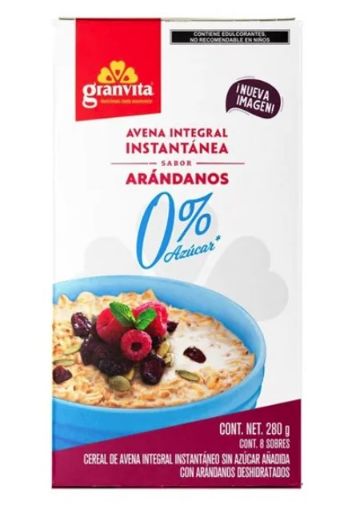 Imagen de AVENA INTEGRAL INSTANTÁNEA GRANVITA ARANDANOS 280.00 G