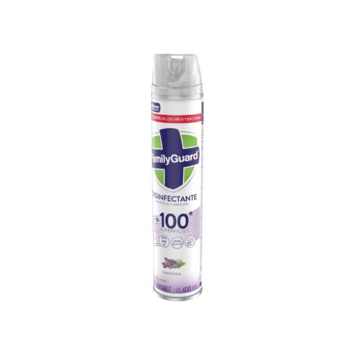 Imagen de DESINFECTANTE FAMILYGUARD LAVANDA EN AEROSOL 400.00 ML