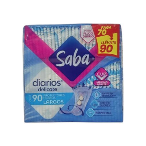 Imagen de OFERTA SABA PROTECTORES FEMENINOS DIARIOS PAGUE 70 LLÉVATE 90 