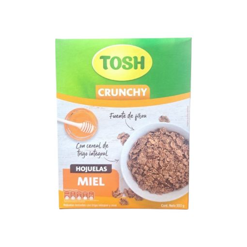 Imagen de CEREAL DE TRIGO INTEGRAL TOSH HOJUELAS MIEL 300.00 G
